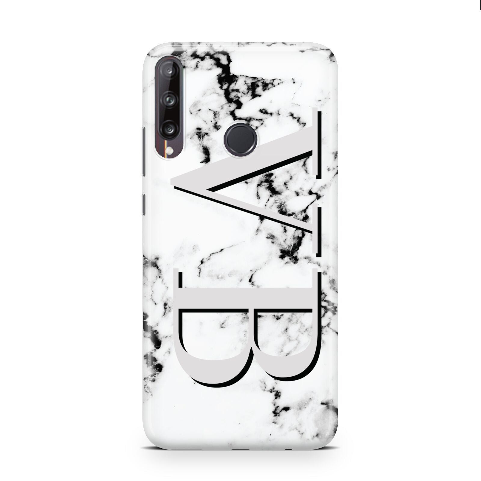 Personalised Landscape Initials With Marble Huawei P40 Lite E Phone Case
