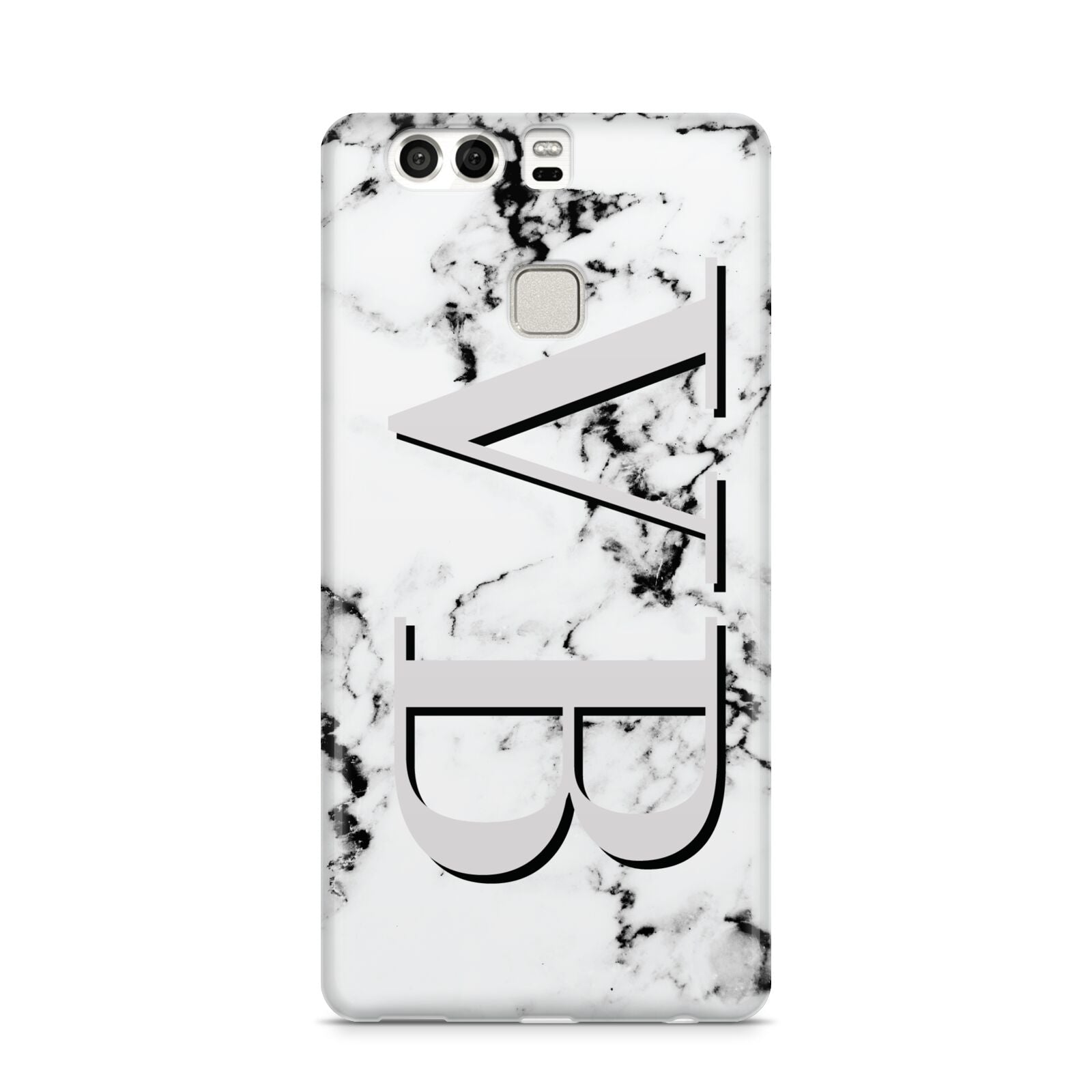 Personalised Landscape Initials With Marble Huawei P9 Case