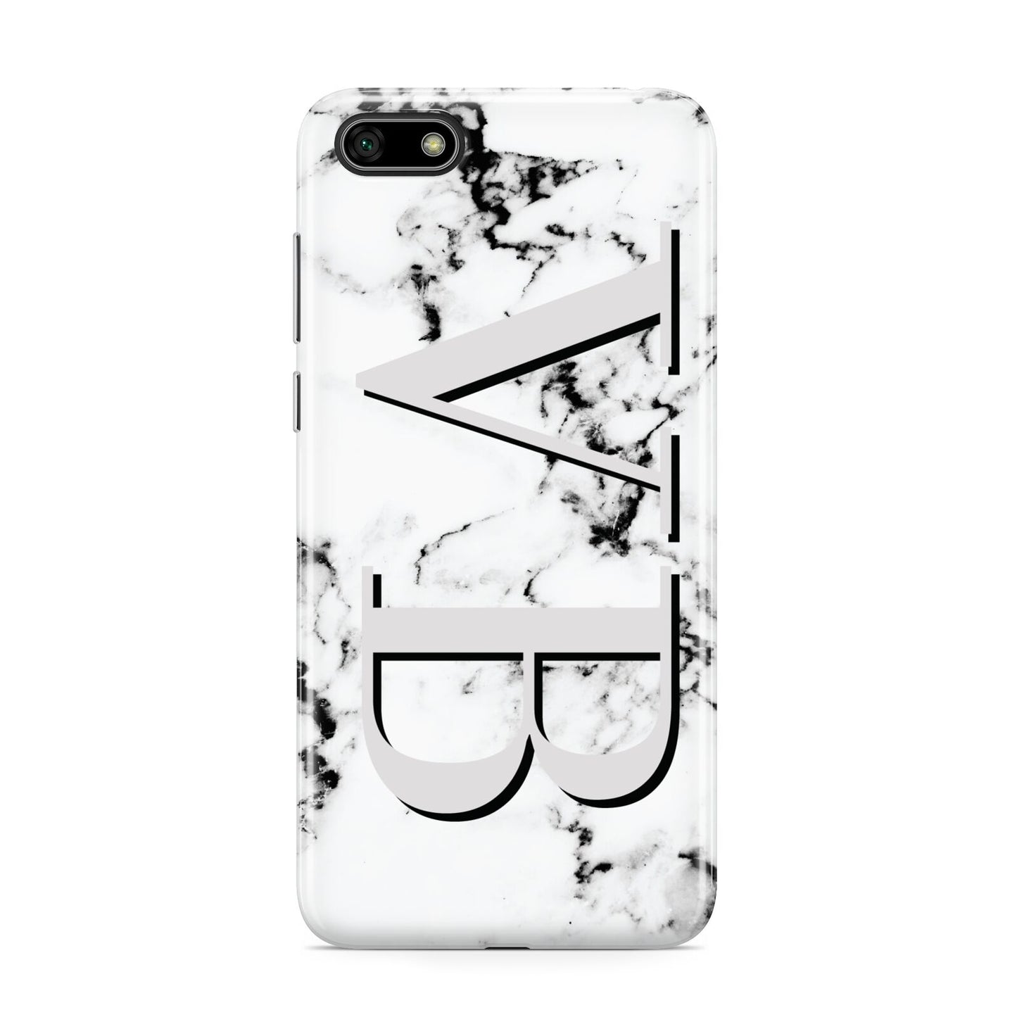 Personalised Landscape Initials With Marble Huawei Y5 Prime 2018 Phone Case