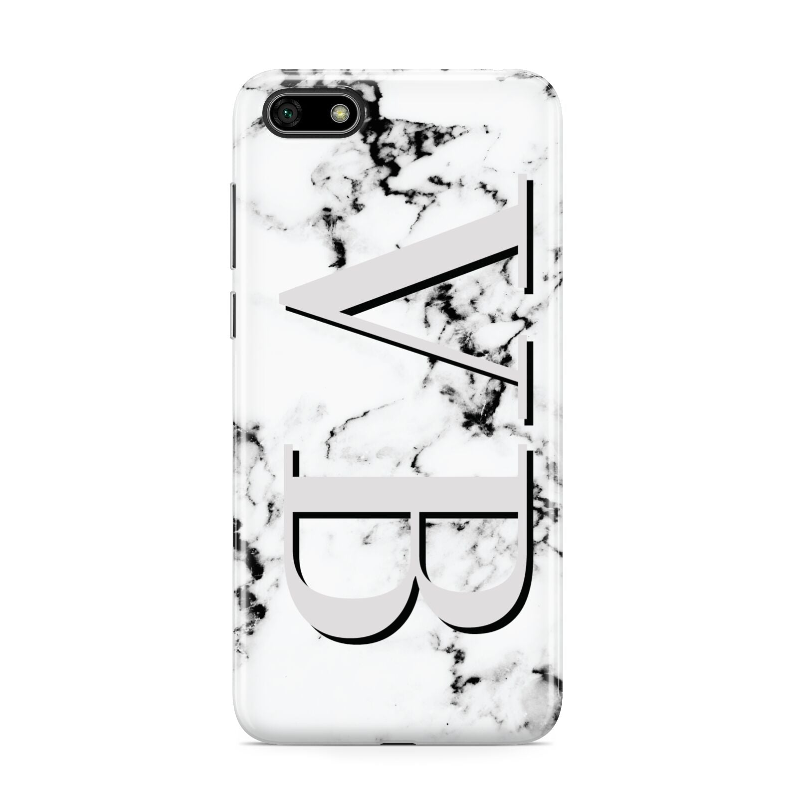 Personalised Landscape Initials With Marble Huawei Y5 Prime 2018 Phone Case