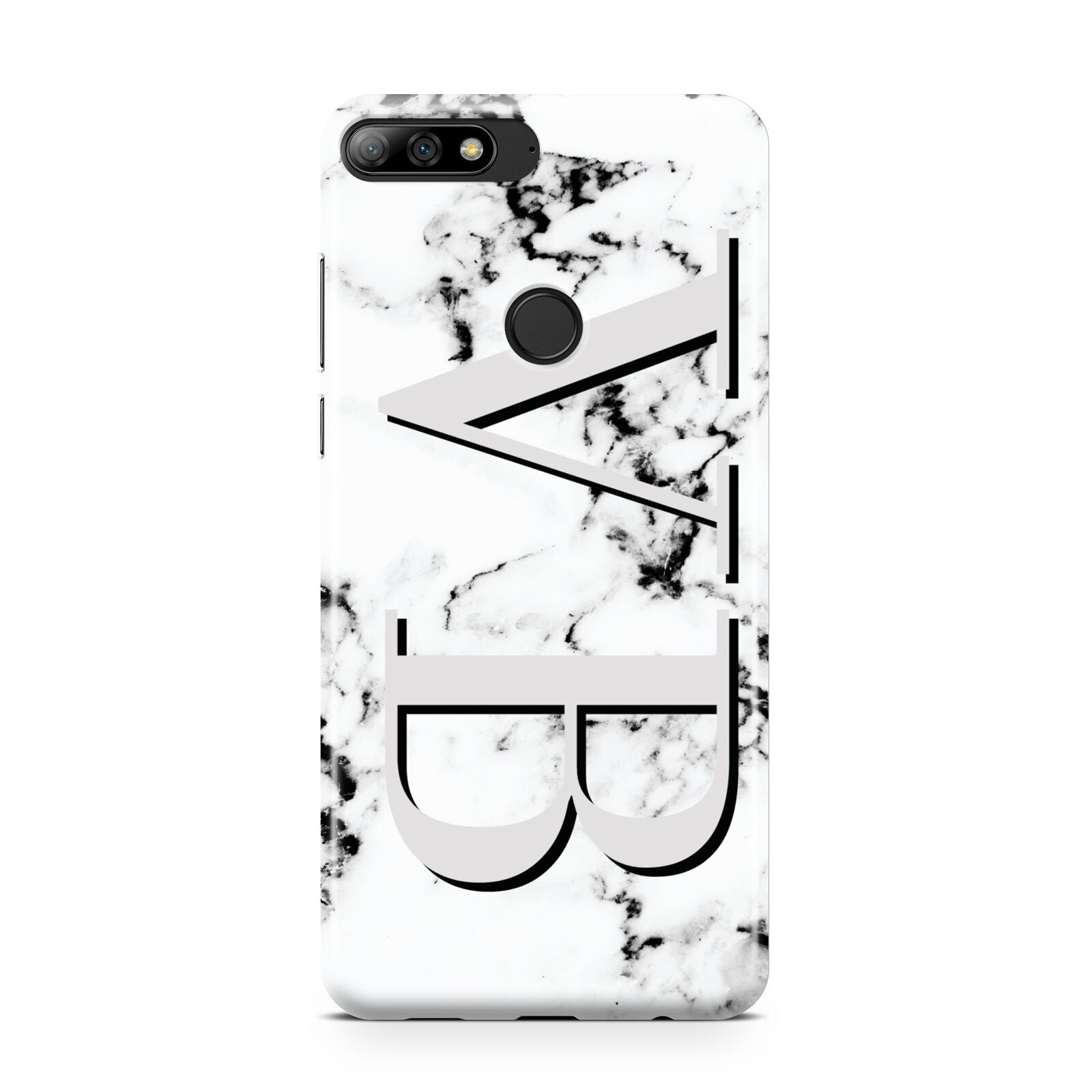 Personalised Landscape Initials With Marble Huawei Y7 2018