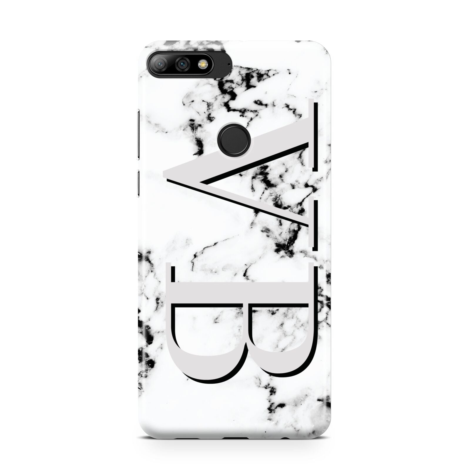 Personalised Landscape Initials With Marble Huawei Y7 2018