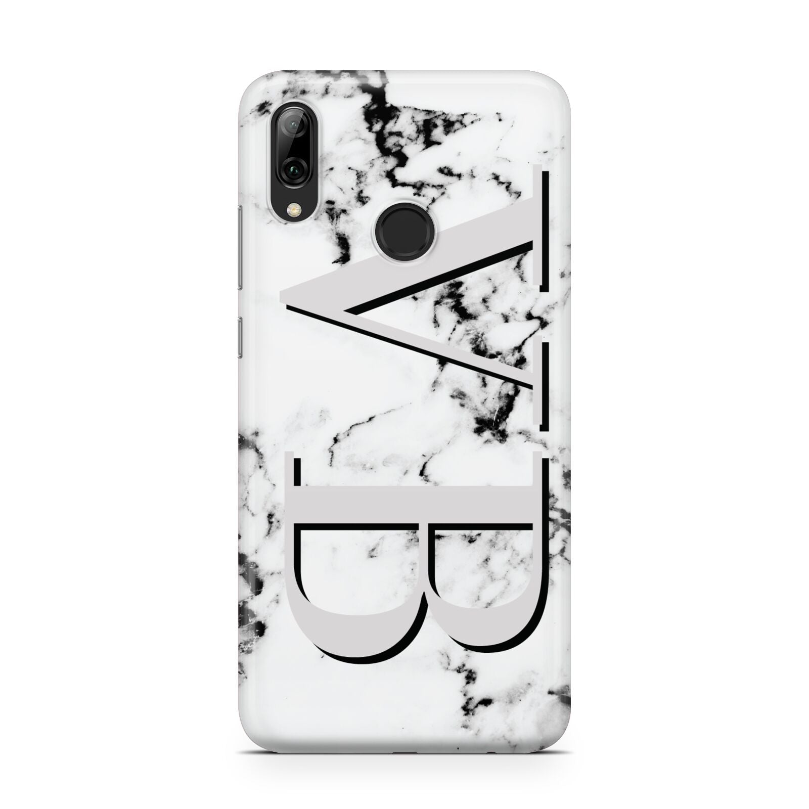 Personalised Landscape Initials With Marble Huawei Y7 2019