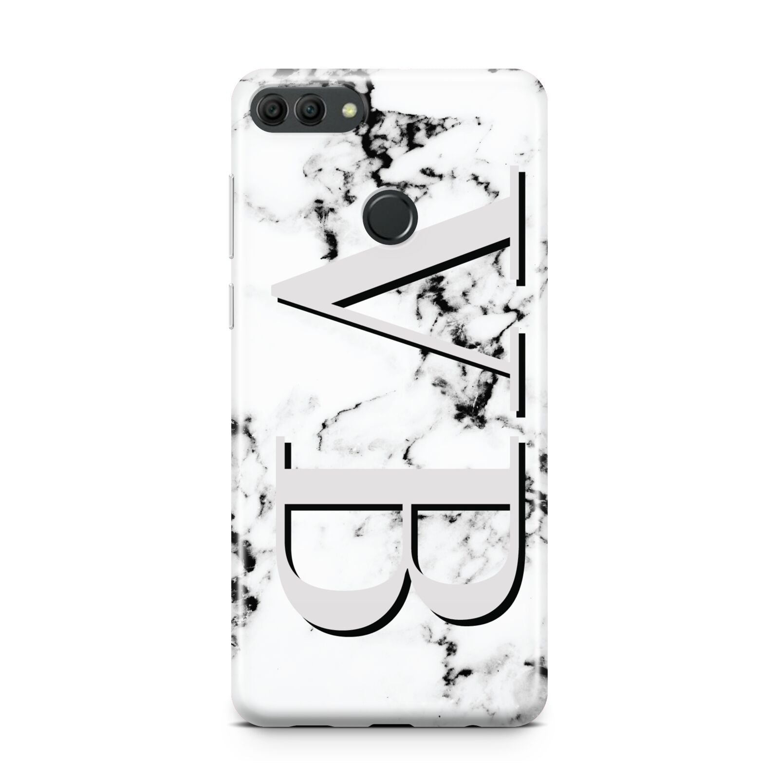 Personalised Landscape Initials With Marble Huawei Y9 2018