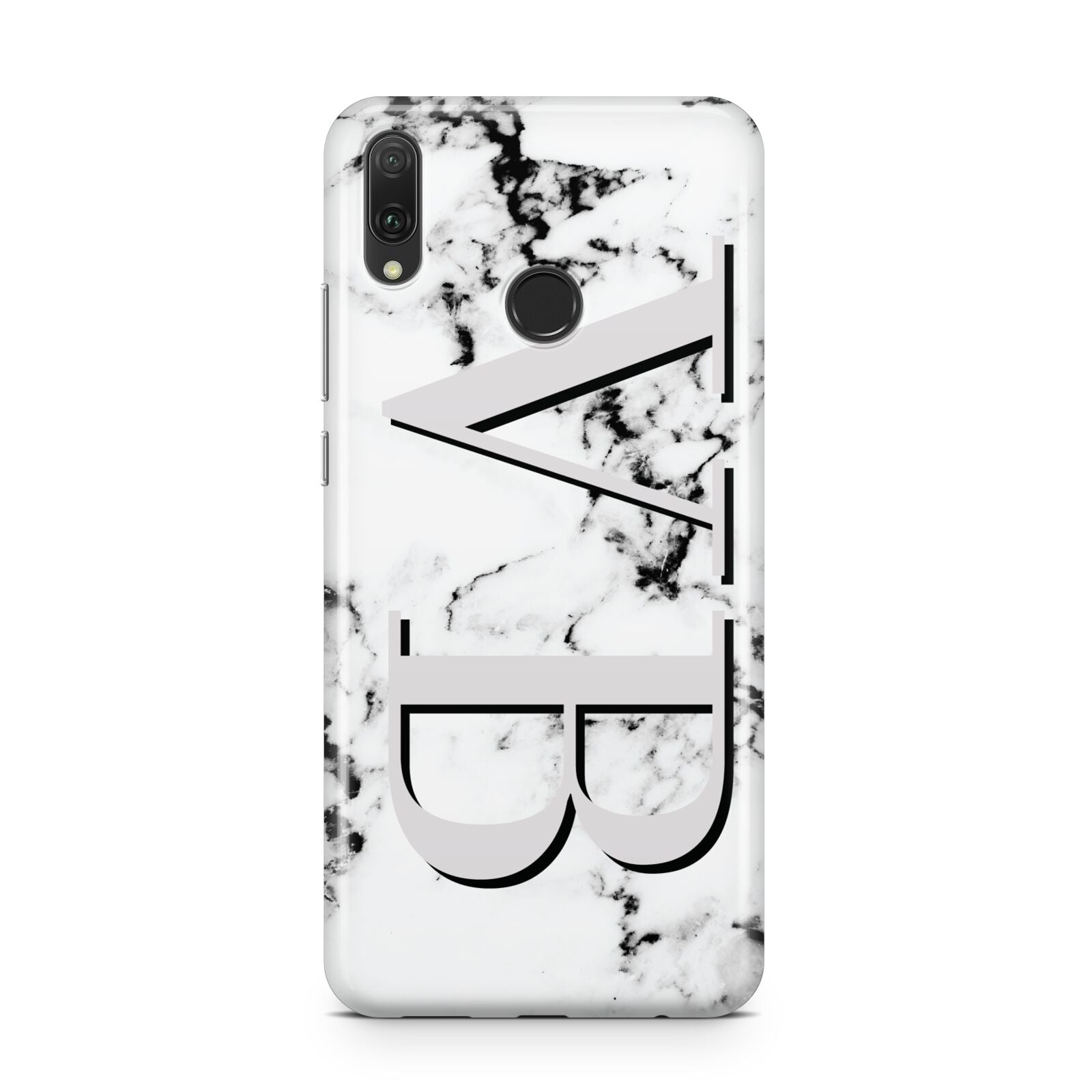 Personalised Landscape Initials With Marble Huawei Y9 2019