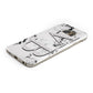 Personalised Landscape Initials With Marble Protective Samsung Galaxy Case Angled Image