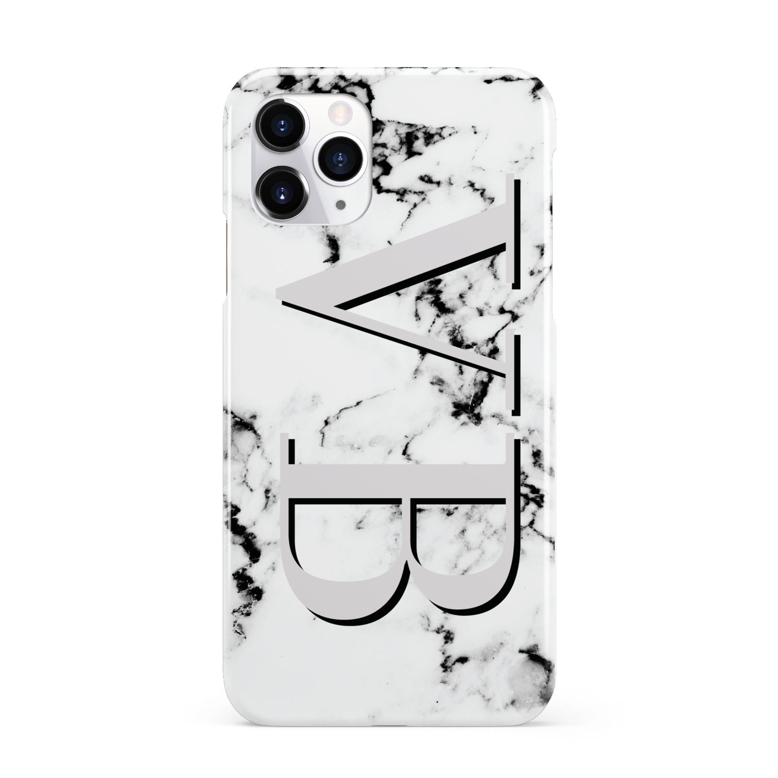 Personalised Landscape Initials With Marble iPhone 11 Pro 3D Snap Case