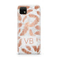Personalised Leaf Marble Initials Huawei Enjoy 20 Phone Case