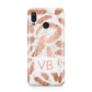 Personalised Leaf Marble Initials Huawei Nova 3 Phone Case
