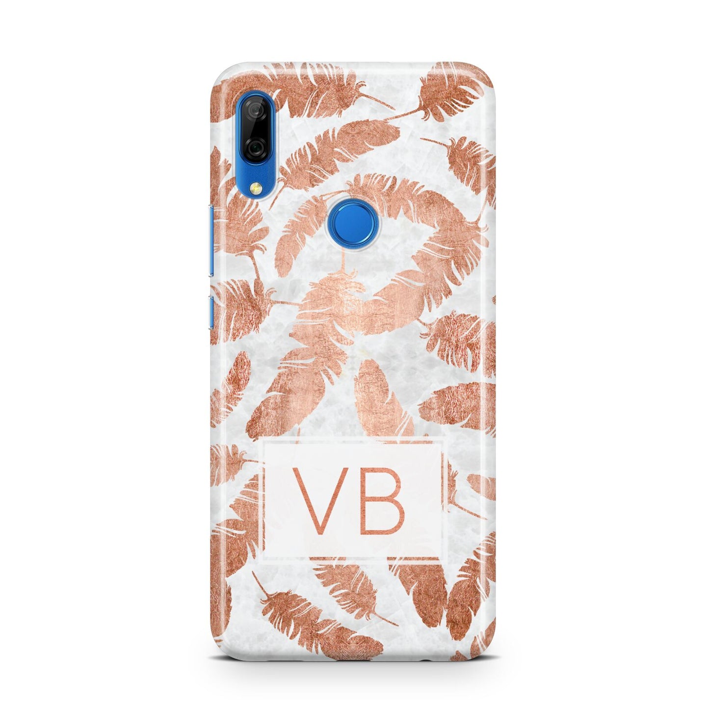Personalised Leaf Marble Initials Huawei P Smart Z