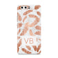 Personalised Leaf Marble Initials Huawei P10 Phone Case