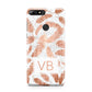 Personalised Leaf Marble Initials Huawei Y7 2018