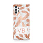 Personalised Leaf Marble Initials Samsung A32 5G Case