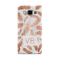 Personalised Leaf Marble Initials Samsung Galaxy A5 Case