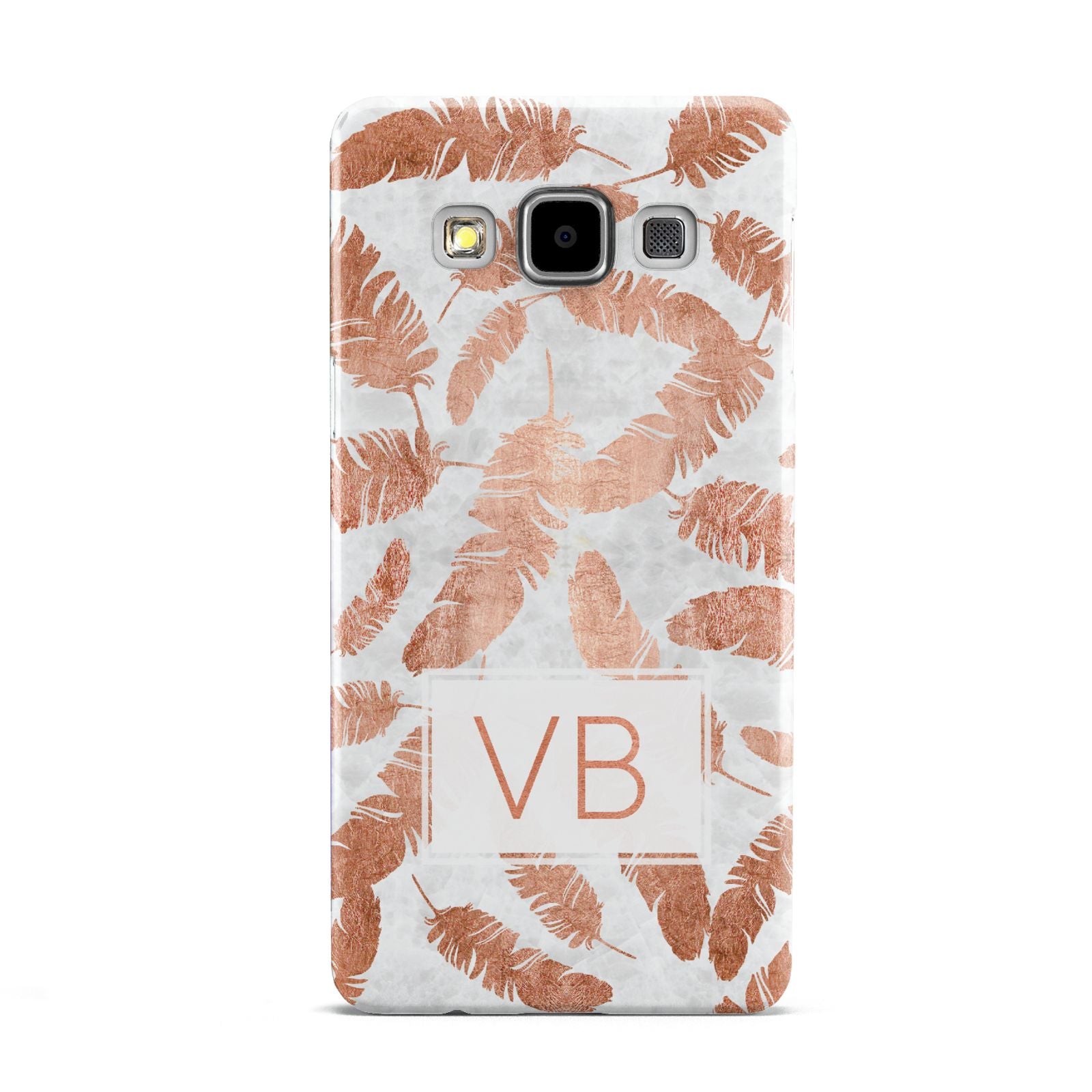 Personalised Leaf Marble Initials Samsung Galaxy A5 Case