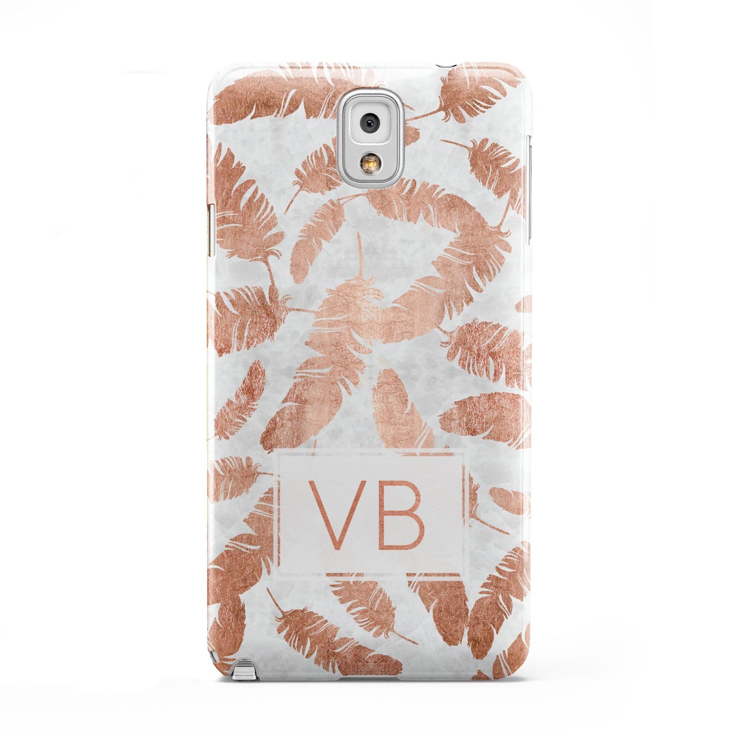 Personalised Leaf Marble Initials Samsung Galaxy Note 3 Case
