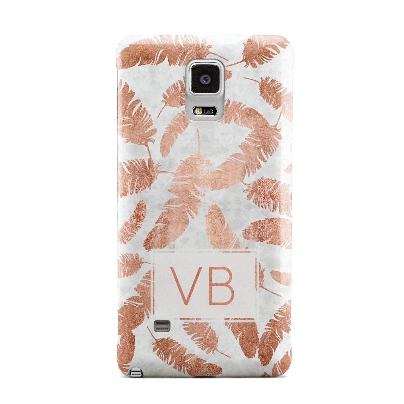Personalised Leaf Marble Initials Samsung Galaxy Note 4 Case