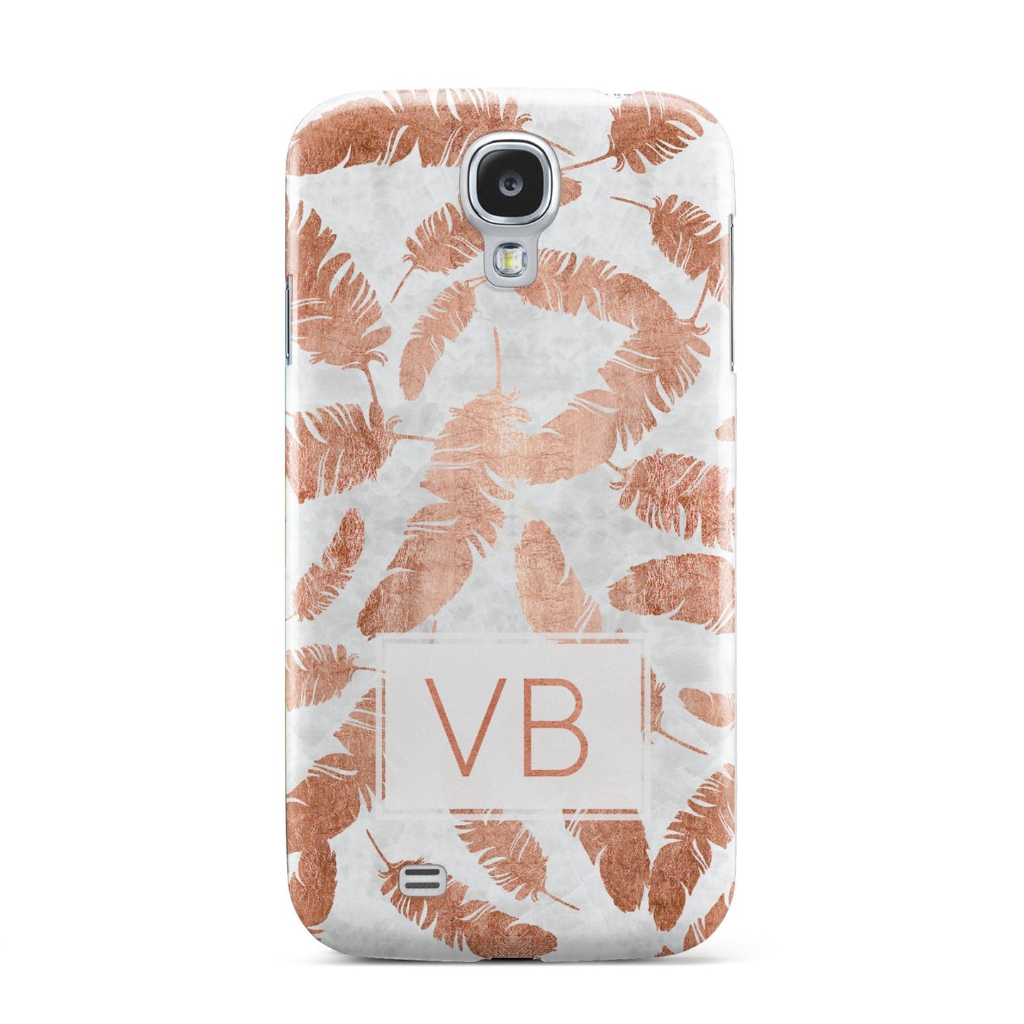 Personalised Leaf Marble Initials Samsung Galaxy S4 Case