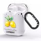 Personalised Lemon Bunches AirPods Clear Case Side Image