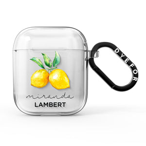 Personalisierte Lemon Bunches AirPods-Hülle