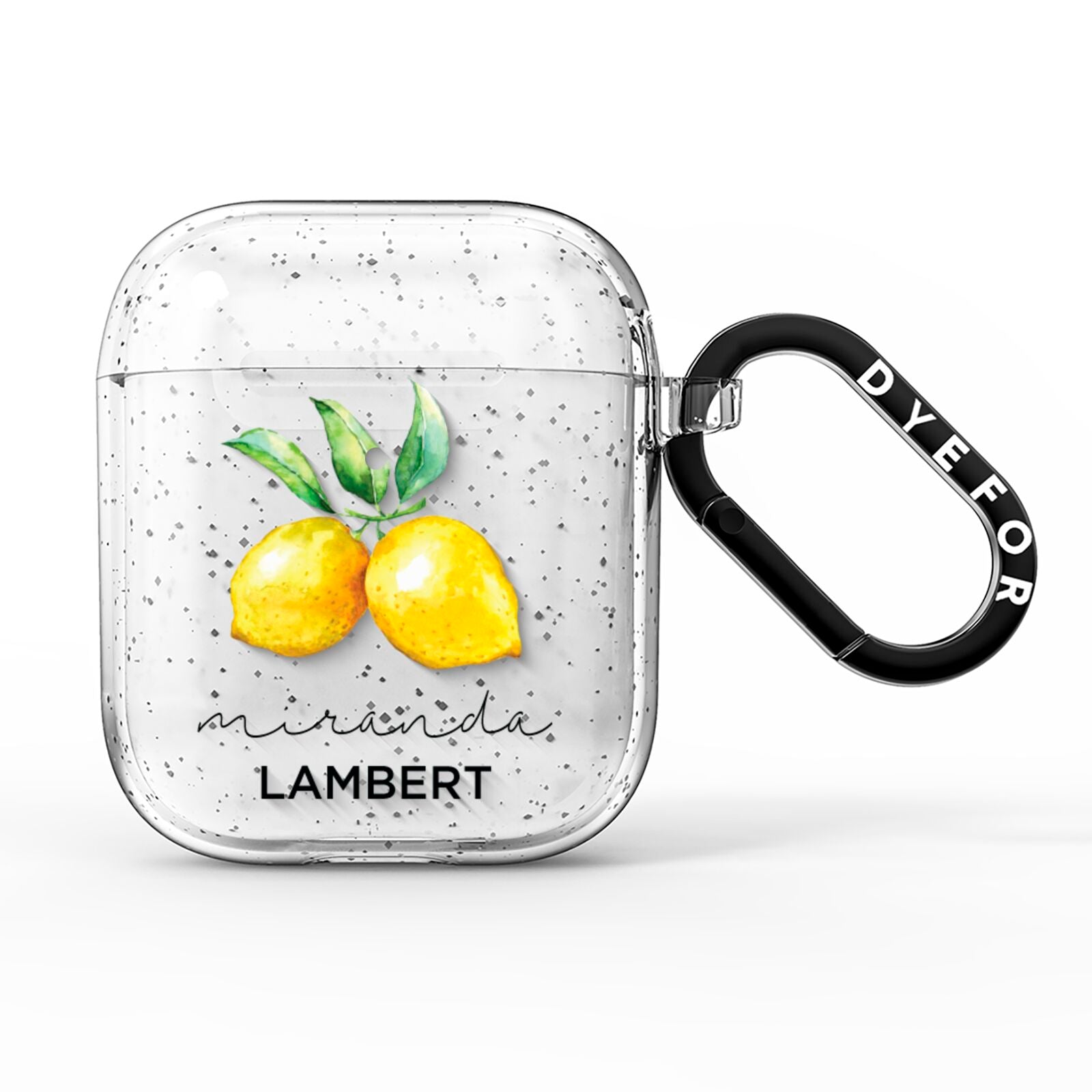 Personalised Lemon Bunches AirPods Glitter Case