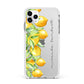 Personalised Lemon Bunches Apple iPhone 11 Pro Max in Silver with White Impact Case