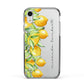 Personalised Lemon Bunches Apple iPhone XR Impact Case Black Edge on Silver Phone