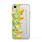 Personalised Lemon Bunches Apple iPhone XR Impact Case White Edge on Silver Phone