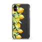 Personalised Lemon Bunches Apple iPhone Xs Impact Case Black Edge on Black Phone