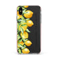 Personalised Lemon Bunches Apple iPhone Xs Max Impact Case Pink Edge on Black Phone