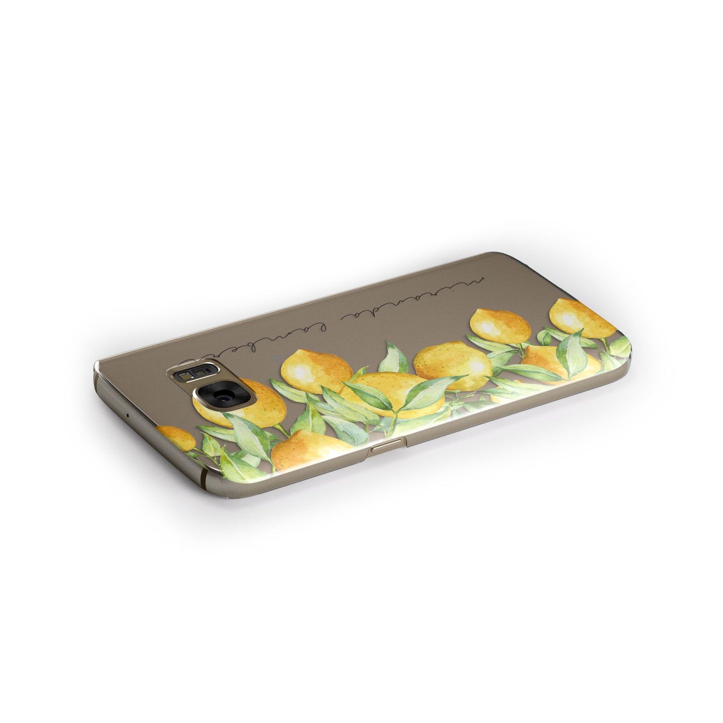 Personalised Lemon Bunches Samsung Galaxy Case Side Close Up