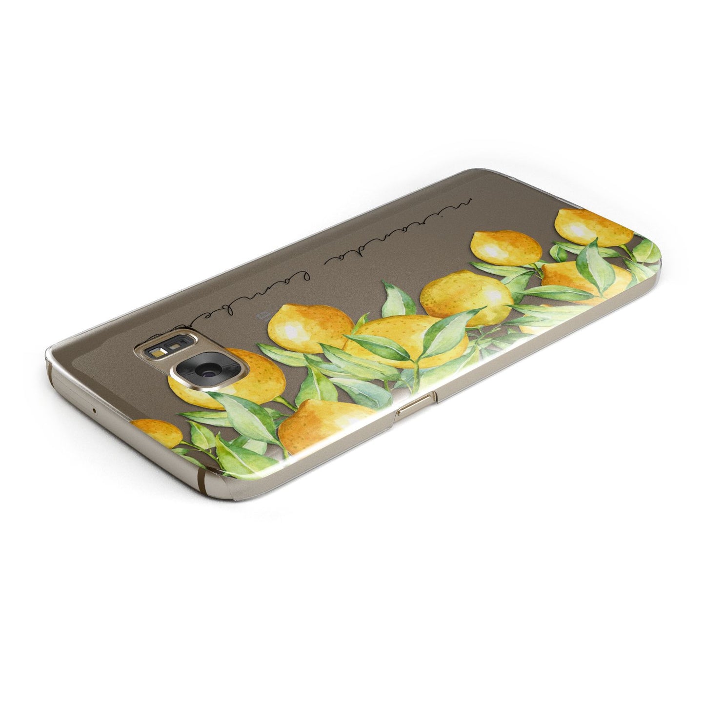 Personalised Lemon Bunches Samsung Galaxy Case Top Cutout