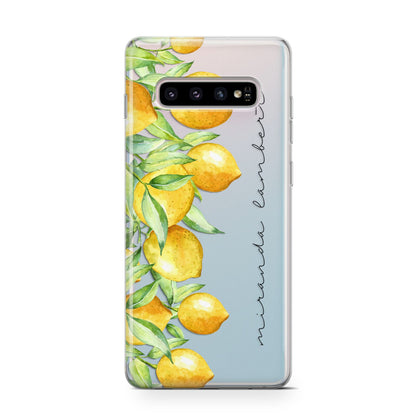 Personalised Lemon Bunches Samsung Galaxy S10 Case