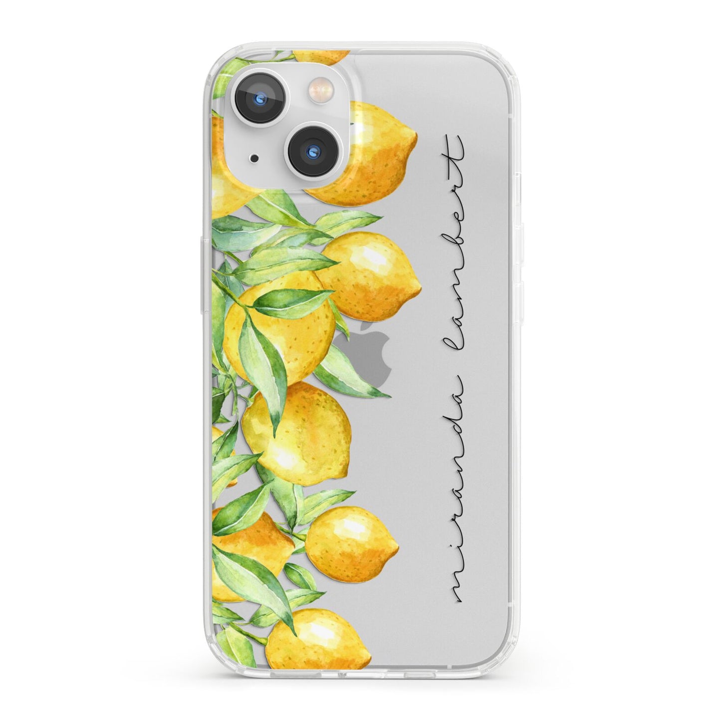 Personalised Lemon Bunches iPhone 13 Clear Bumper Case