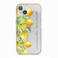Personalised Lemon Bunches iPhone 13 TPU Impact Case with Pink Edges