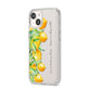 Personalised Lemon Bunches iPhone 14 Clear Tough Case Starlight Angled Image
