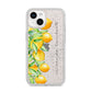 Personalised Lemon Bunches iPhone 14 Glitter Tough Case Starlight