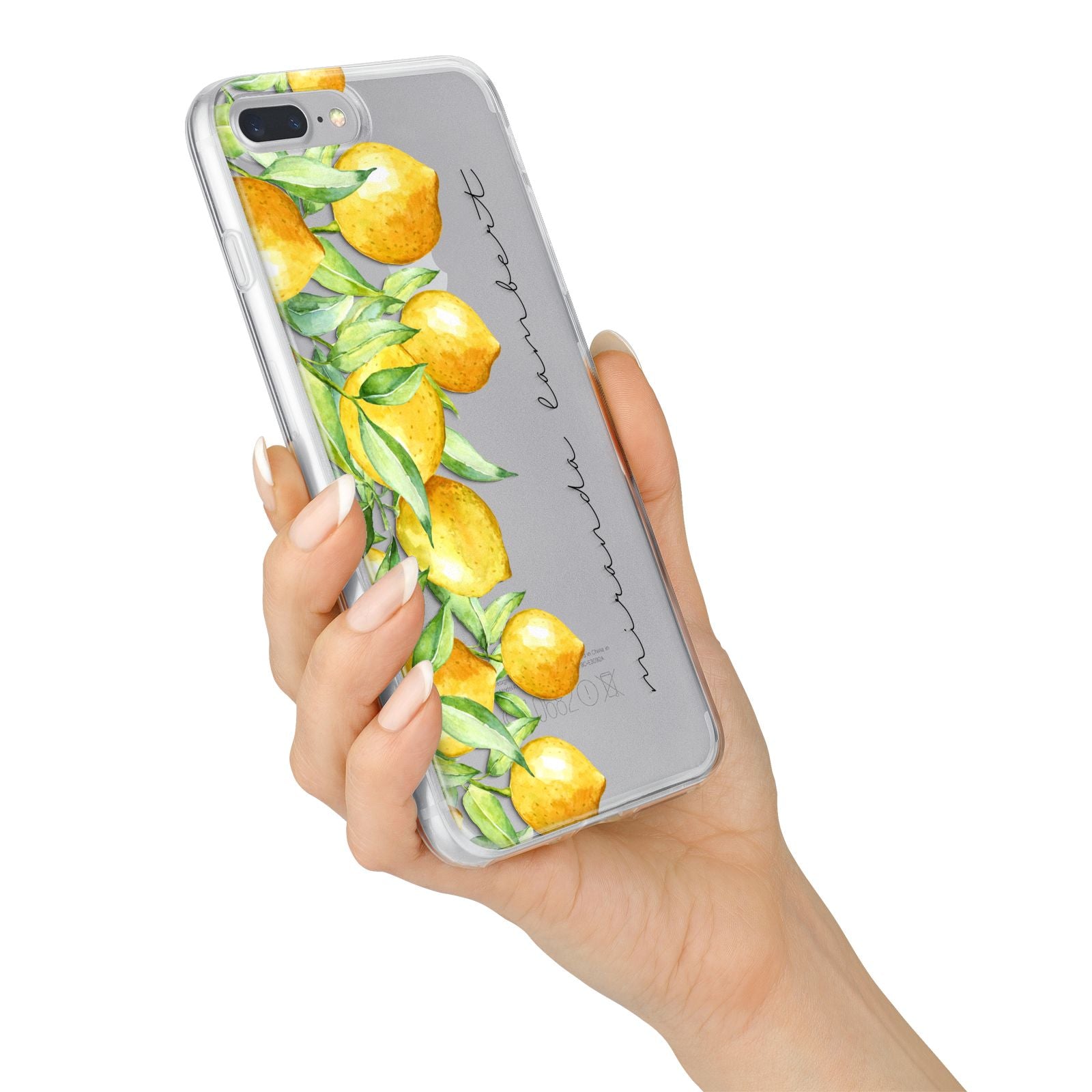 Personalised Lemon Bunches iPhone 7 Plus Bumper Case on Silver iPhone Alternative Image