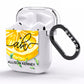 Personalised Lemon Slice AirPods Clear Case Side Image
