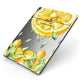 Personalised Lemon Slice Apple iPad Case on Grey iPad Side View