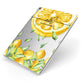 Personalised Lemon Slice Apple iPad Case on Silver iPad Side View