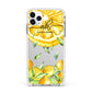 Personalised Lemon Slice Apple iPhone 11 Pro Max in Silver with White Impact Case