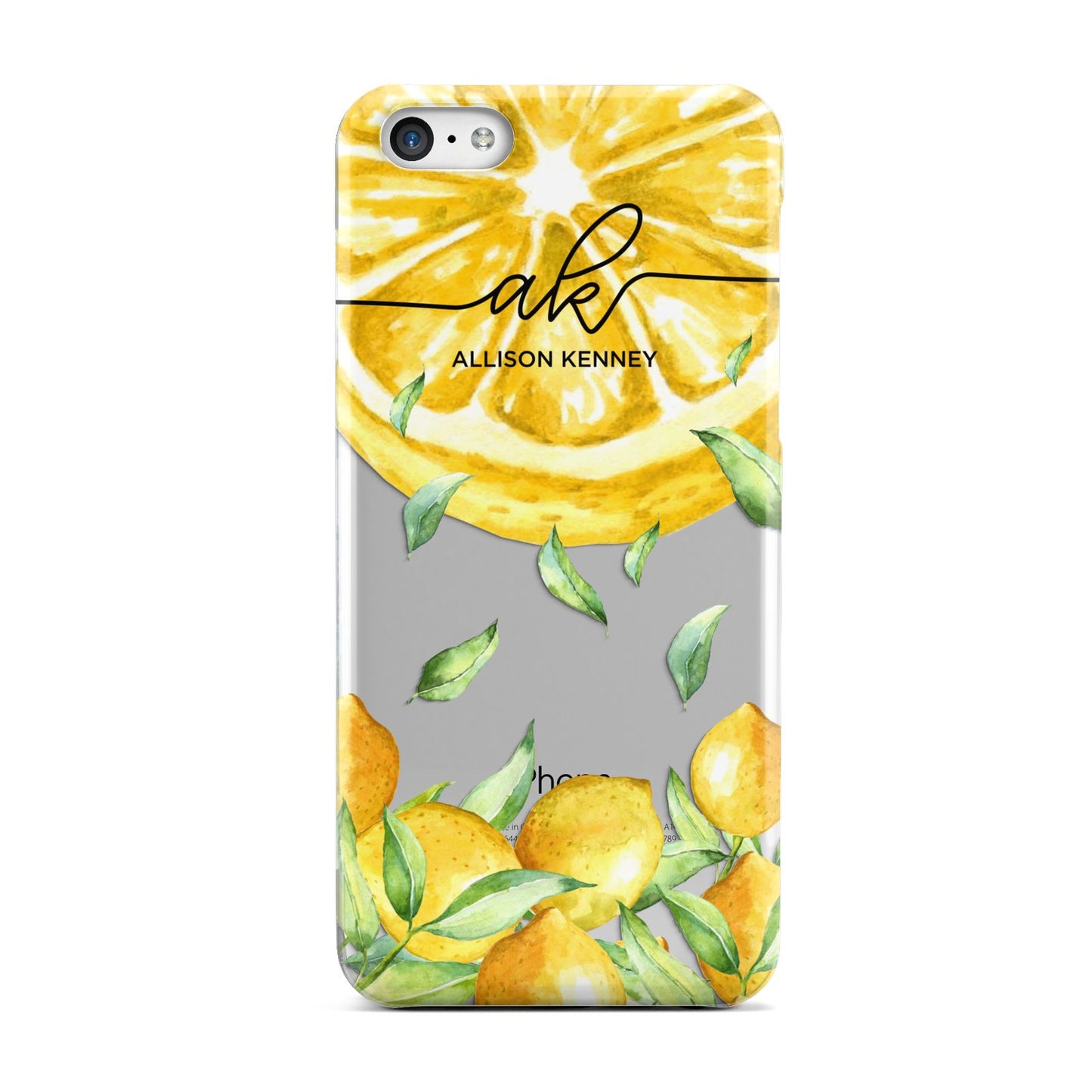 Personalised Lemon Slice Apple iPhone 5c Case