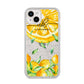 Personalised Lemon Slice iPhone 14 Plus Glitter Tough Case Starlight