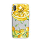 Personalised Lemon Slice iPhone X Bumper Case on Silver iPhone Alternative Image 1