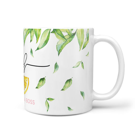 Personalised Lemon Wedge 10oz Mug