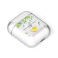 Personalised Lemon Wedge AirPods Case Laid Flat