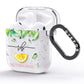 Personalised Lemon Wedge AirPods Glitter Case Side Image