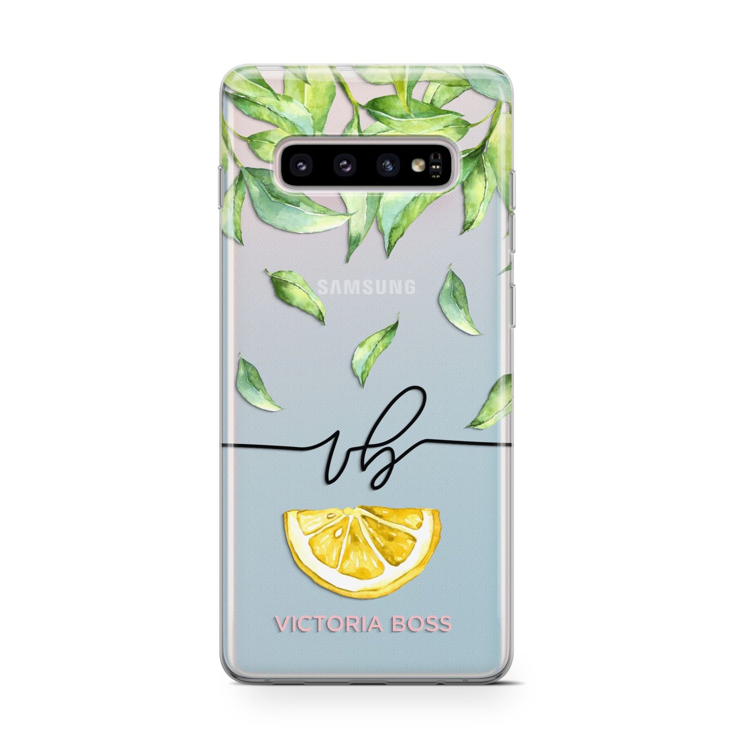 Personalised Lemon Wedge Samsung Galaxy S10 Case