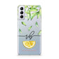 Personalised Lemon Wedge Samsung S21 Plus Case